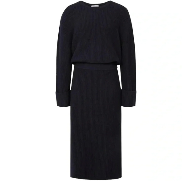 Reiss Jodie Knitted Wool Blend  Midi Dress - Picture 1 of 10